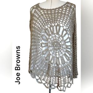 NWOT asymmetrical crocheted sweater by Joe Browns